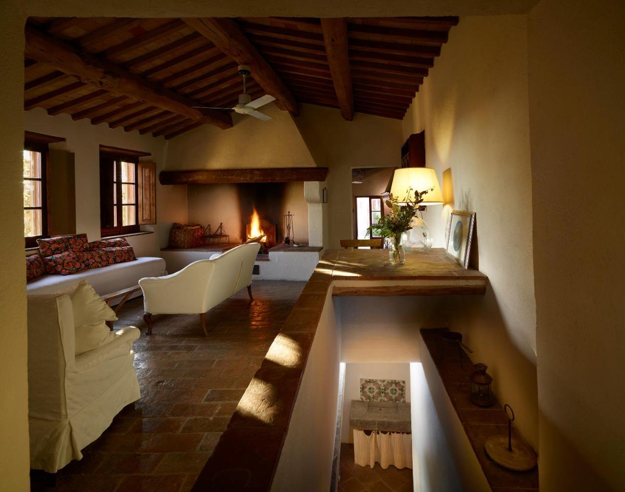 Borgo Lucignanello Bandini Villa San Giovanni dʼAsso Exteriör bild